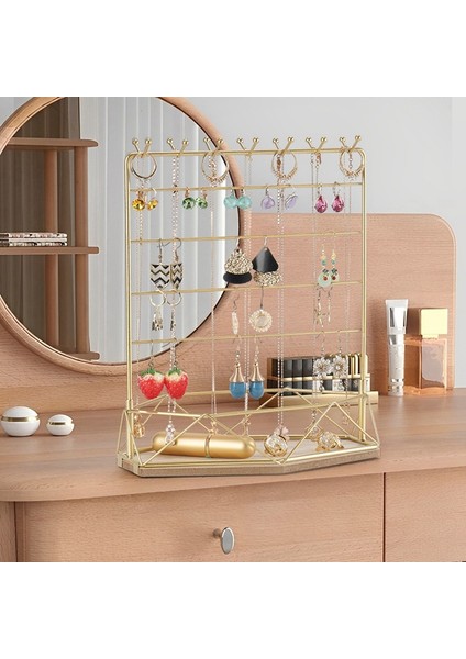 Küpe Takı Rafı 7 Katlı Kozmetik Yüzük Düzenleyici Bilezik Kolye Takı Sergileme Aksesuarları (Yurt Dışından) modelleri