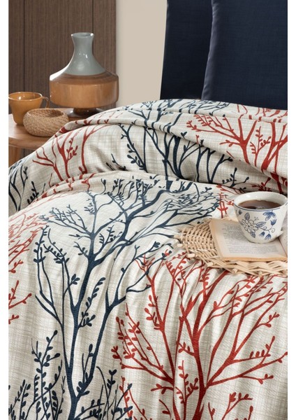 Renkli 8 Desenli %100 Pamuk Çift Kişilik Yatak Örtüsü ve Pike Takımı fiyatları