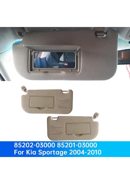 2004-2010 Güneşlik Makyajı Bej Rengi Için 1 Çift Araba Güneşliği Gölgelikleri ve Makyaj Aynası 85202-03000 8520103000 (Yurt Dışından) fiyatları