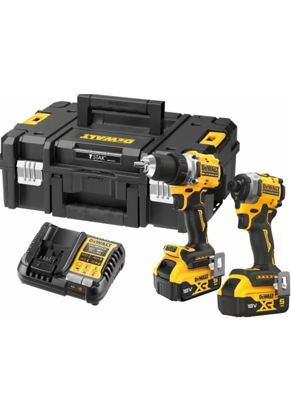 Dewlat DCK2051P2T 18V 2x5.0 Ah Akülü 2'li Set