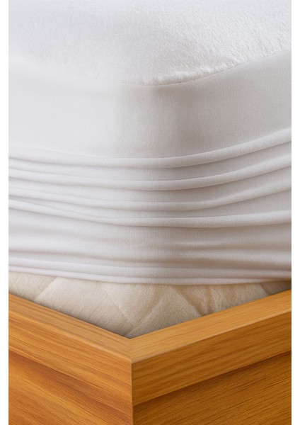 Yatak Koruyucu Micro Kumaş Fitted Full Kenar Sıvı Geçirmez Beyaz fiyatları