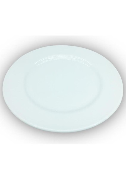 Beyaz Melamin 23CM Servis Tabak, Şık ve Dayanıklı Sofralar Için Ideal