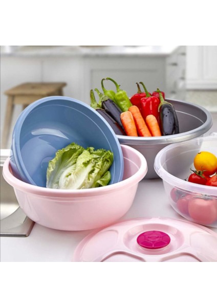 Mor Renkli 5 Lt Kapaklı Hamur Leğeni, Şık ve Kullanışlı Mutfak Ürünü fiyatları