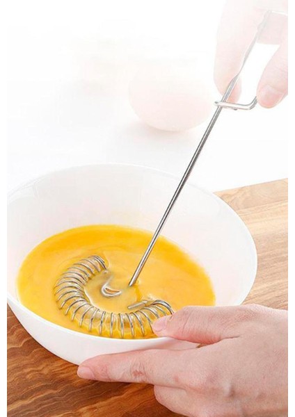Yaylı Metal Yumurta Çırpıcı, Mikser, Krem ve Sos Karıştırıcı, Yeni Model
