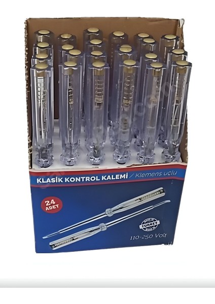 Kontrol Kalemi (Düz Uçlu - Klemensli) - 24 Adet 110-250 Volt modelleri