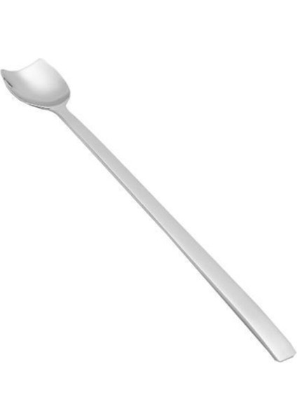 Gri Renkli Kokteyl Kaşık, Şık ve Kullanışlı Ev ve Bar Aksesuarı