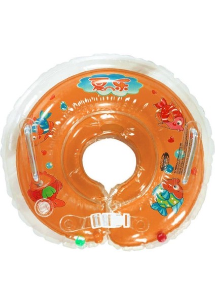 Turuncu Bebek Yüzme Havuz Boyun Simidi, Güvenli ve Konforlu Yüzme Deneyimi Için Ideal