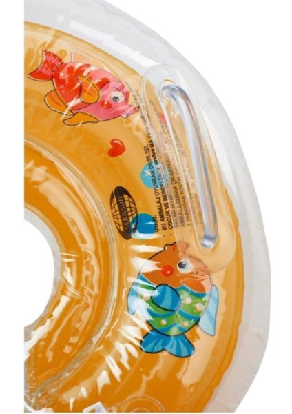 Turuncu Bebek Yüzme Havuz Boyun Simidi, Güvenli ve Konforlu Yüzme Deneyimi Için Ideal fırsatları