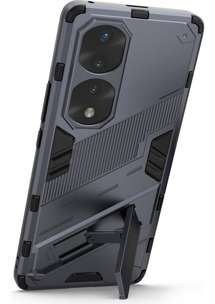 Honor 70 Pro 5g Darbe Emici Düşmeye Dayanıklı Tpu+Pc Kılıfı Ayaklık Çizilmez Cep Telefonu Kılıfı-Koyu Mavi (Yurt Dışından) modelleri