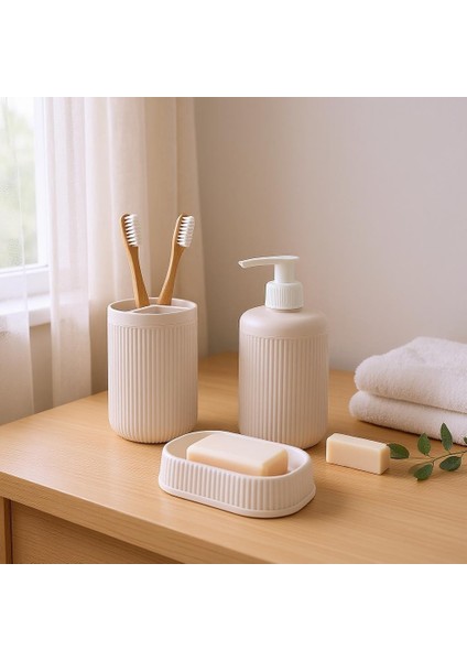 3lü Banyo Seti Krem fiyatları