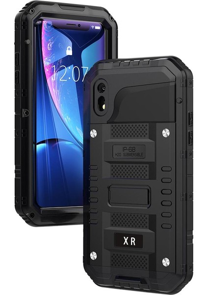 Iphone Xr Için Su Geçirmez Kılıf Metal Tam Vücut IP68 Su Geçirmez Tam Ağır (Yurt Dışından) indirimleri