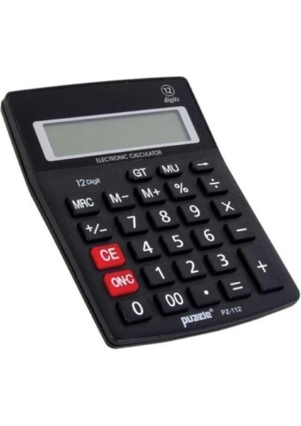 Siyah Hesap Makinesi PZ 112S