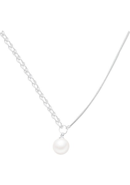 X1708 Gümüş Inci Kolye (Yurt Dışından)