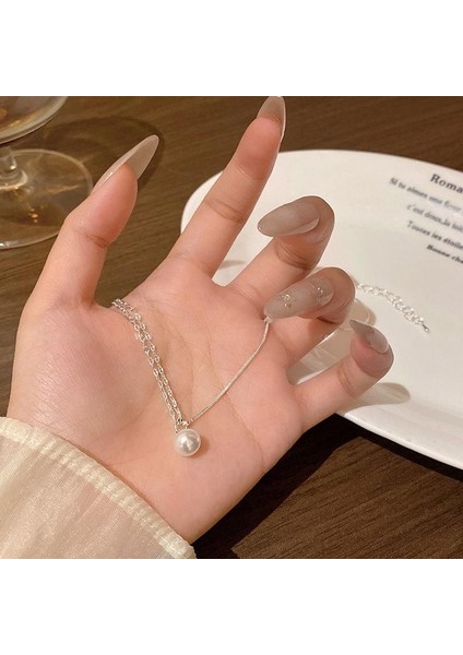 X1708 Gümüş Inci Kolye (Yurt Dışından) fiyatları