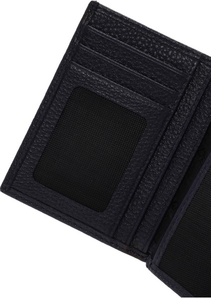 Erkek Lacivert Deri Cüzdan