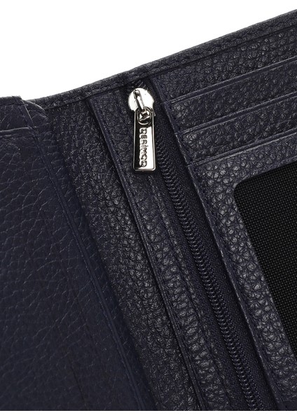 Erkek Lacivert Deri Cüzdan