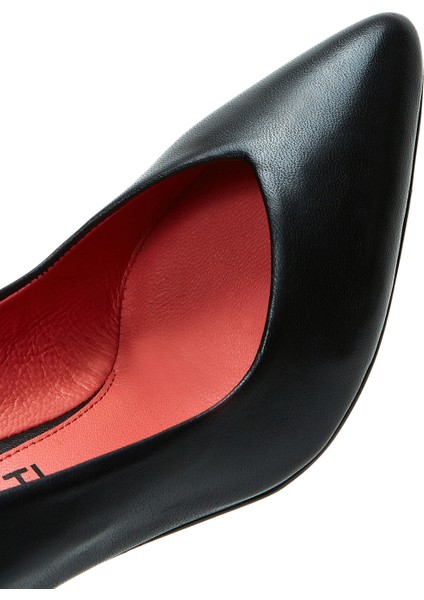 Gritti Kadın Siyah Topuklu Deri Ayakkabı 20WFD170318