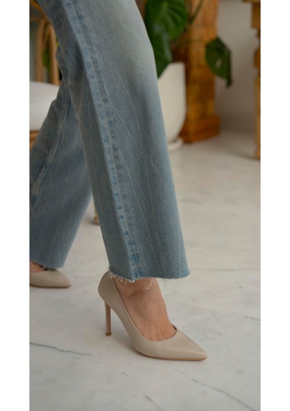 Ping Bej Deri Stiletto modelleri