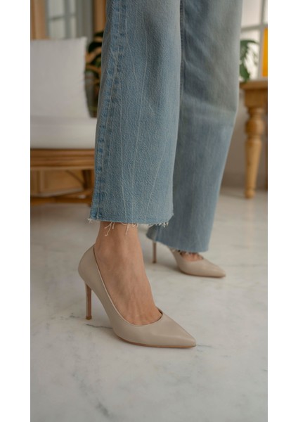 Ping Bej Deri Stiletto indirimleri