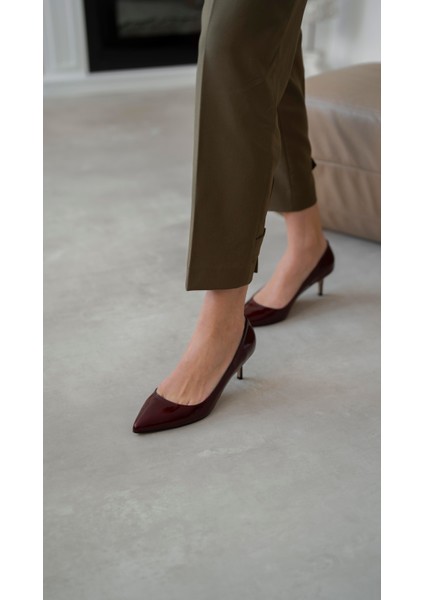 Nell Bordo Rugan Stiletto