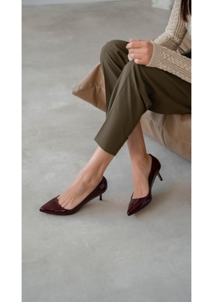 Nell Bordo Rugan Stiletto fırsatları