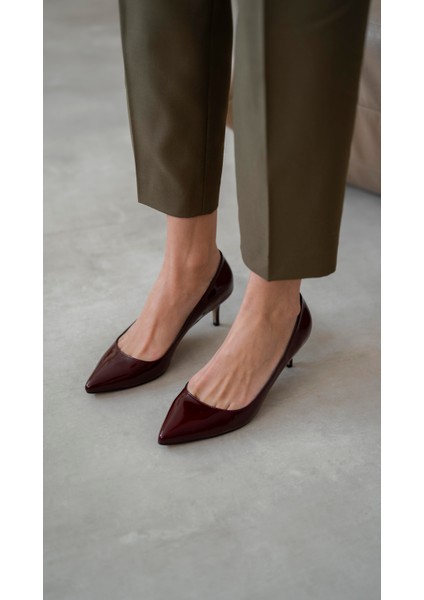 Nell Bordo Rugan Stiletto indirimleri