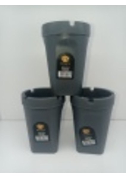 Gri Plastik Küllük, Modern ve Şık Tasarım, Dayanıklı ve Hafif Kullanım