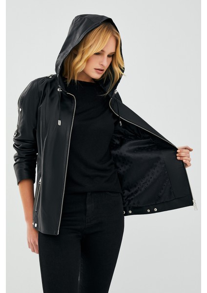 Judith Kadın Deri Mont