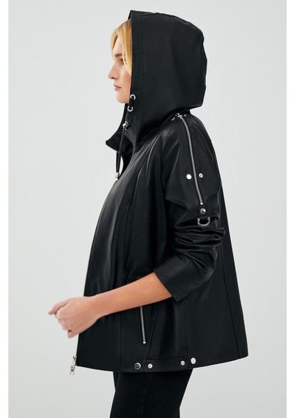 Judith Kadın Deri Mont