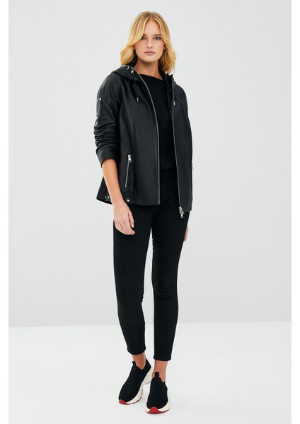 Judith Kadın Deri Mont