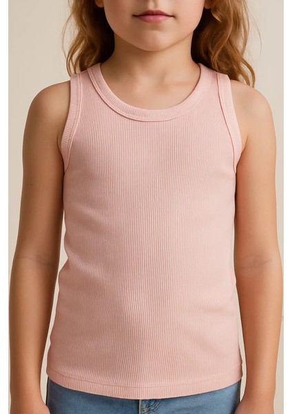 Pure Dots Kız Çocuk Fitilli Yazlık Toz Pembe Body Bluz modelleri