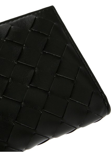 Kadın Siyah Örgü Cüzdan