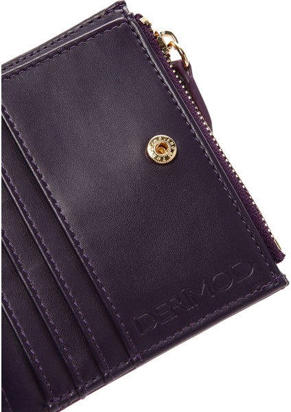 Kadın Mor Örgü Cüzdan