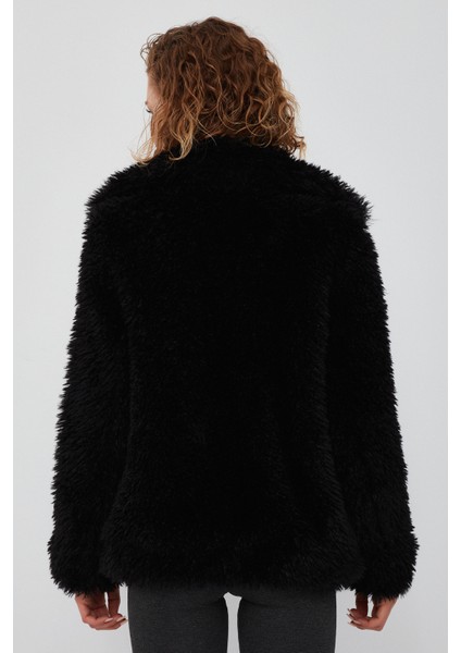 Jet Set Kadın Çift Taraflı Peluş Mont