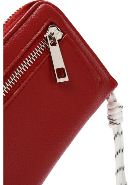 Kadın Kırmızı Kartlık Şık Tasarım Fermuarlı Model Minimalist Stil indirimleri