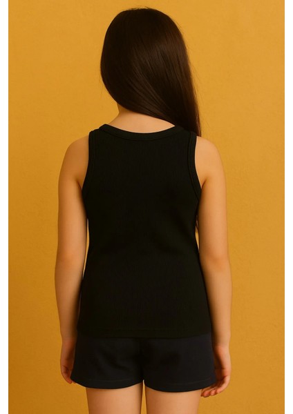 Pure Dots Kız Çocuk Fitilli Yazlık Siyah Body Bluz fiyatları