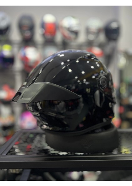 Axxıs Motosiklet Kaskı Fenıx Solıd A1 Black Gloss fiyatları