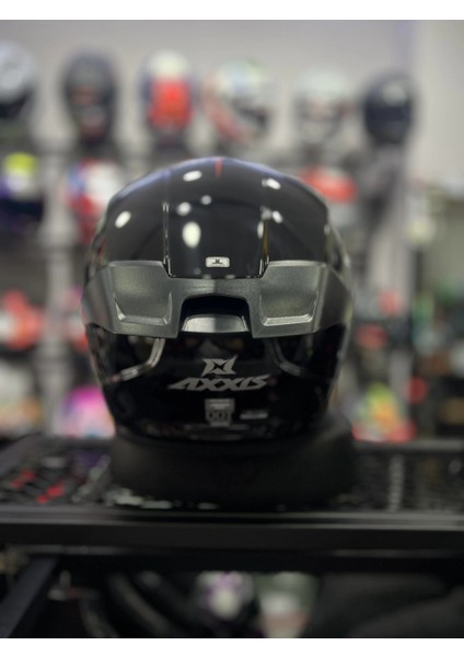 Axxıs Motosiklet Kaskı Fenıx Solıd A1 Black Gloss modelleri
