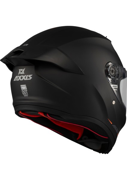 Axxıs Motosiklet Kaskı Fenıx Solıd A1 Black Matt fırsatları