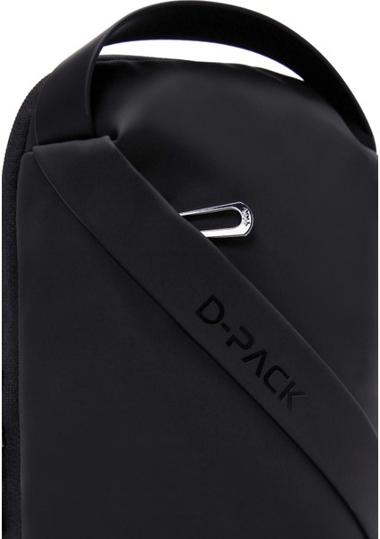D-Pack Erkek Siyah Kumaş Çapraz Çanta