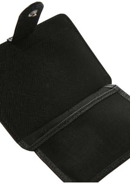 Erkek Siyah Deri Kartlık