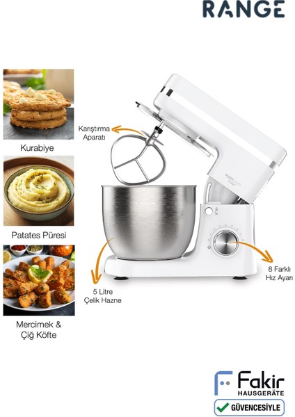 Range Fixroll Mutfak Şefi- Beyaz indirimleri