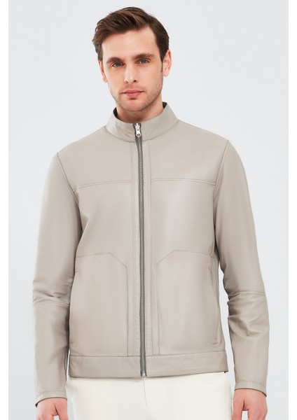 Rakitic Erkek Yeşil Çift Taraflı Süet Deri Mont