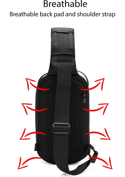 D-Pack Erkek Gri Teknolojik Kumaş Çapraz Çanta 24SBD30046F