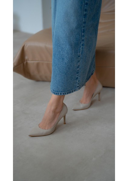 Pael Bej Deri Stiletto fiyatları