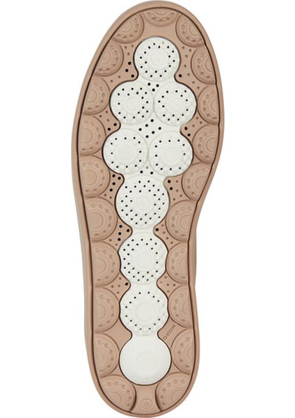 Kadın Bej Spherica Ecub-1 Bağcıklı Deri Sneaker D45WEB00085C8191