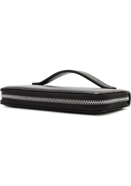 Erkek Siyah Deri El Çantası 23WBD3301FT