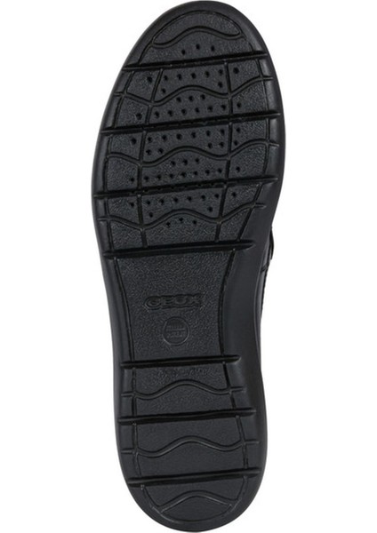 Erkek Siyah Leitan Deri Casual Loafer U043QE00085C9999