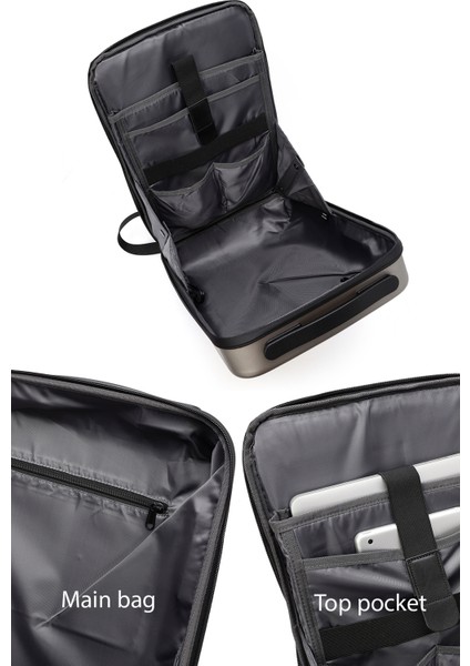 D-Pack Erkek Metalik Teknolojik Sırt Çantası 24SBD3009HC