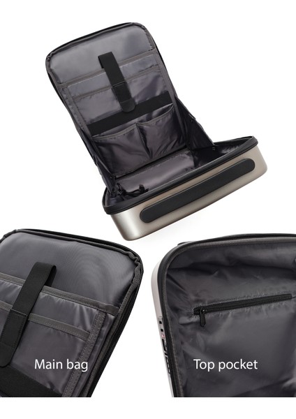 D-Pack Erkek Metalik Teknolojik Sırt Çantası 24SBD3009HC